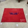 Arredamento per la casa Tappeti artistici Ki x vg Markerad BLU Rosso Tappeto Cashmere Collezione Hypebeast Sneakers Tappetino Salotto Camera da letto Cloakroo194U