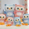 Peluche hibou en dentelle pour Couple, 24cm, poupée, oreiller de couchage, Animal en peluche