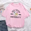 KPOP Korean Fashion Women Stray Kids Skzoo University Leebit T Shirt Harajuku Summer Women Tシャツカジュアル美学服220506