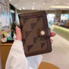 Luxurys Designers Credit Fashion Women Card Holders Mini Wallet High Quality sung Leather Men Pure Color Card Card245s