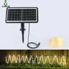 Zonne -aangedreven touwbuisslampjes Outdoor Big Battery 1000mAh 32ft 65ft 300leds Waterdichte Fairy Lampen warm wit geel voor tuin kersttuin decoratie