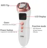 Mini Máquina Hifu Ultrassom RF EMS Dispositivo de beleza facial Anti-Wrinkle Massager Lifting Recupere o rejuvenescimento da pele 220512