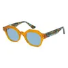 Fashion Designer Sunglasses for Women Polarized Sunglasses Eyewear Unisex UV Protection Round Thick Vintage Eyeglasses Men Blue/Gray/Brown Lens Sun Glasses