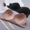 Bustiers Corsets Sexy Bandeau Top Top Strapless Breat Wrap Invisible Bras Push Up Lingerie for Women Gating Brassiere 2022Bustiers