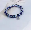 8mm 10mm Lucky Fatima Blue Evil Eye Charms Perlenstränge Armbänder Perlen türkische Pulseras für Frauen Geschenk