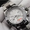 Mens fashion Watch montre de luxe Japanese VK64 chronograph movement ceramic round gyro cap men stainless steel