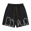 herenshorts hiphop reflecterende klassieke letters casual sportbroek van mesh zomerstrandzwembroek