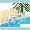 Embalaje de botellas de oficina Escuela comercial industrial de vidrio transparente Aceite esencial por L DH0CG