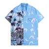 Men Fashion Polos Designer Coreal Polo Shirt Plantwork Print Animal Print Tshirt Work Beach Travel Daliy Life 2022 Summer Tee
