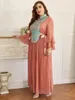 Plus size jurken Roken Evan Abaya voor vrouwen 2pcs kleding eenzame mouw bescheiden moslim Arabicplus