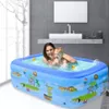 US Stock Family Inflatable Swimming Pool PVC Paddling Kids Adult Small Bathtub Outdoor Garden Backyard Summer Water Three-layer Party Toy 2022