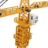 Alloy Diecast Tower Slewing Crane Truck Model Toy Vehicle Miniature Car Alloy 1:50 Gift For Kids Collection Toys&decoration J19052263P