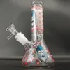 8 inç Kırmızı Sigara Monkey Gorilla Cam Beher Bong Nargile Su Borusu Dab Rig Percolator Cam