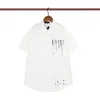 デザイナーメンズTシャツファッションフローラルタイガープリントシャツカジュアルボタン半袖ハワイアンサマービーチフォーマルアジアサイズM-3XL