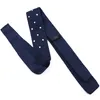 Stijl modeheren solide kleurrijke stip gebreide stropdas smal slank geweven 5 cm klassieke stropdas voor diner trouwfeest accessoire