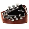 Kemerler Moda Kemer Retro Guitar Buckle Street Müzik Dans Aksesuarları ukulele Performans Giyim Hip Hop Bel Bant romanı