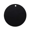 Tapis rond multifonctionnel alvéolé antidérapant résistant à la chaleur, coussin de dessous de verre, support de Pot, coussin de Table en Silicone Dura C0607G082289273