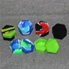 26ml Silicon Box Storage Silicone Dab Containers Hexagon Nonstick Honeybee container food grade jars holder Tool DHL Free