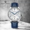Pagani Design 41mm 파일럿 시계 Sapphire Glass Power Reserve Automatic Mechanical Watches 남성 스테인레스 스틸 방수 시계 220623