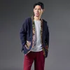 Asian ethnic clothing oriental Hanfu male Top Vintage cotton linen breathable men's clothes Spring Autumn outfit