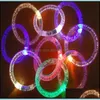 Braccialetti con braccialetti all'ingrosso di gioielli illuminano i giocattoli Led lampeggiante lampeggiante braccialetto anello a mano per la decorazione del partito consegna di goccia della nave 2021 Trjee