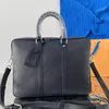 Luxurys designers sacs porte-documents hommes business package hots vente sac d'ordinateur portable en cuir sac à main 2022