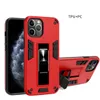 Custodie per telefoni per iPhone 14 13 12 11 PLUS PRO XS MAX XR X SE3 8 7 6 Con TPUPC Supporto per auto infrangibile Custodia protettiva per fotocamera multi-materiale super anti-caduta