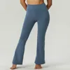 Kvinnors höghus Fitness Yogabyxor Superstretchig träning Utsvängda byxleggings Gym Löpning Slim Fit Leggings Flare Byxor