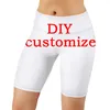 Cloocl DIY Dostosuj krótkie krótkie grafika 3D Personalizowanie drukowania Fitness Sportswear Modne spodnie jogi Drop 220707