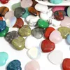 16mm Carved Heart ornaments Natural Rose Quartz Turquoise stone Decoration hand handle pieces DIY jewelry accessories