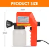 Electric Spray Gun 600ML Capacity 100ML/Min Handheld Airbrush Easy-to-use 220V Airless Paint Sprayer Gun For Home Improvement