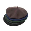 Big Size Bert 100 Wool Wood Wind Wind Winter Women Bert French Beanie Hat Cap for Men Spring and Autumn Hats J220722