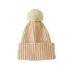 M484 Autumn Winter Baby Kids chap￩us chapas de peles Caps Candy Color Childrening Trocos de gorro quente