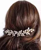 Rhinestonesウェディングヘアアクセサリーシルバーゴールドブライダルヘッドドレス髪の櫛の魅力的な女性のための魅力的な帽子AA220323