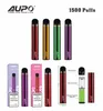 使い捨て蒸気1500 PUFF eタバコBang Aupo XXLプラスエスコバーヴェペペン蒸発器キット装置950mahプリフィル6ミリリット大容量ポッド4種類の緑