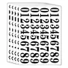 Gift Wrap Sheets Small Black Adhesive Stickers 200 Pcs Number Decals For Mailbox Signs Locker Windows Doors WholeGift GiftGift7630728