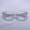 Moda Occhiali da sole Cornici Designer giapponese Marca Occhiali da vista rotondi in acetato fatti a mano Montatura per uomo Occhiali da vista miopia stile retrò vintage Prescr