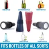 Bouchon de bouteille de vin et de boisson en silicone de qualité supérieure Ensemble de bouchons de scellement de bouteilles de champagne anti-fuite Bouchon de liège de vin réutilisable FY5336 1026