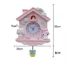 Мультфильм большие настенные часы современный дизайн Nixie Kids Girls My Melody Swing Silent Maute Slearment Swinom Clock для детей 039S ROO4264388