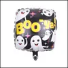 Dekoracja imprezy Square Halloween Aluminium Foil Balon 18 -calowa dynia GH DH0NY