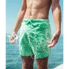 Mäns shorts berör vatten missfärgning herr strand simning stammar mode Bermuda sport och fritids surf Men'smen's Men'smen's