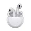 TWS bluetooth earphone 6 with noise cancelling Wireless Earbuds Headphone Chip Transparency Metal Rename POP GPS Wirless Charging Headphones