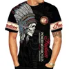 Zomer Indian Style print t shirt mannen outdoor sportkleding casual oversized snel droge grafische motorfiets T -tops tops unisex kleding 221881005