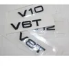LETRAS PRINCIPAIS BLUS BLACK V6 T V 8T V 10 W 12 Badges Fender emblemas emblemas para Audi A4 A4 A6 A7 A8 S3 S4 R8 RSQ5 Q5 V6T V8T V10 W12315O