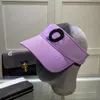 Designer Visors Solid Caps Trendy Hat Liisure Letter Cap Nowator 9 kolorów unisex design dla mężczyzny Kobieta najwyższa jakość 4071760