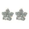 Stud arrivo gioielli stile estivo carino fiore bianco orecchini per le donne dichiarazione Bohemian EarStud