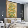 Wandteppiche, Pflanze, Blume, Wandteppich, Wandbehang, böhmischer Stil, schlicht und elegant, Hippie-Mandala-Teppich, Schlafzimmer, Kunst, Heimdekoration, Wandteppiche