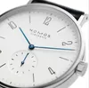 Top New Nomos 8mm Dial Luxury Mens Watches Независимые секунды стальные кожаные часы качественные наручные часы.