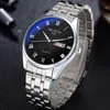 Zegarek zegarek Para Watch Man and Ladies Podwójny kalendarz kwarc moda blueray para prezent