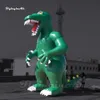 Palloncino Dionsaur Gonfiabile Pubblicitario Personalizzato 6m Modello T.Rex Cartoon Blow Up Verde Per Evento All'aperto
